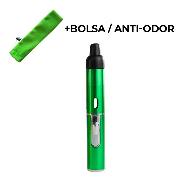 Caneta Puff Select na cor verde, com bolsa anti-odor